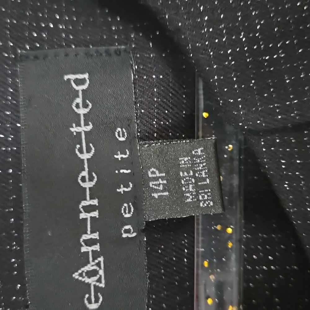 Connected Apparel Black With Silver Thread Highli… - image 2